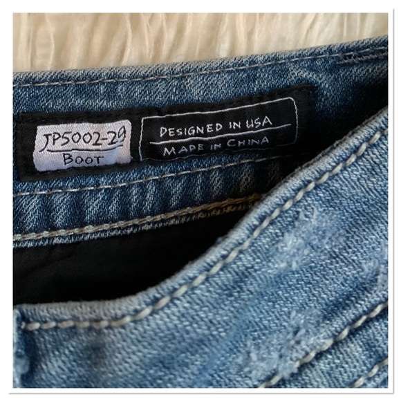 Miss Me Bootcut Bling Studd Jeans Blue Black Silver Style JP5002-29 Size 33 - Picture 12 of 14